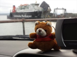Ginger catching the ferry